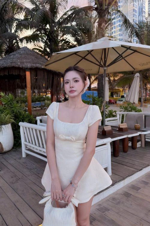 Ngân Vũ Dress - Kem